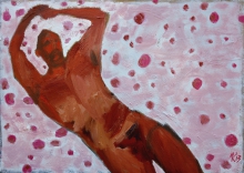 W kropki,46x65cm,olej,2013.JPG